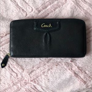 Coach black wallet